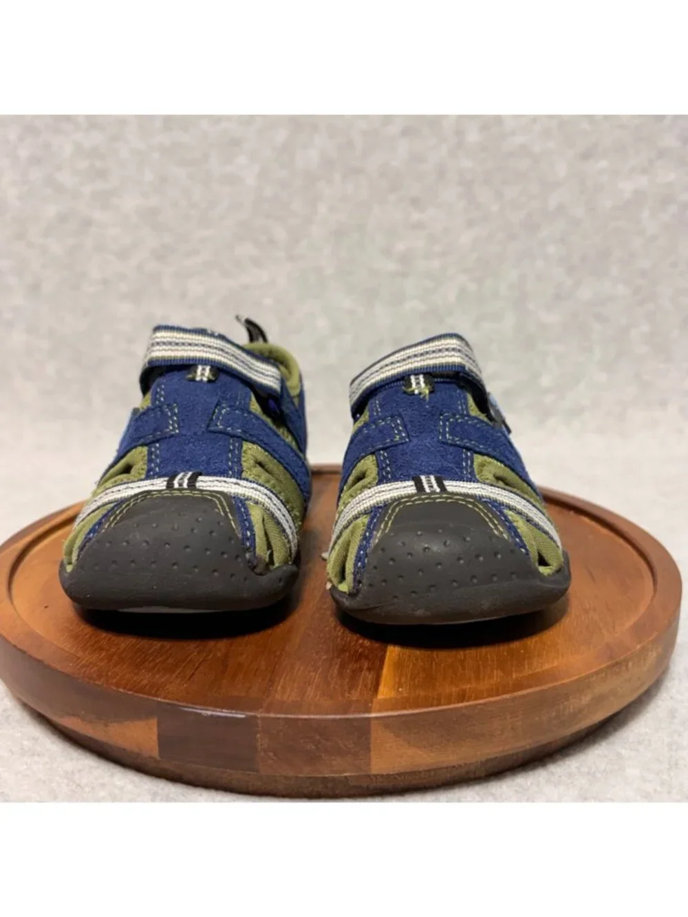 PEDIPED Boys Sandals Toddler Size 7 Sahara Sandals Blue Green - Picture 3 of 12